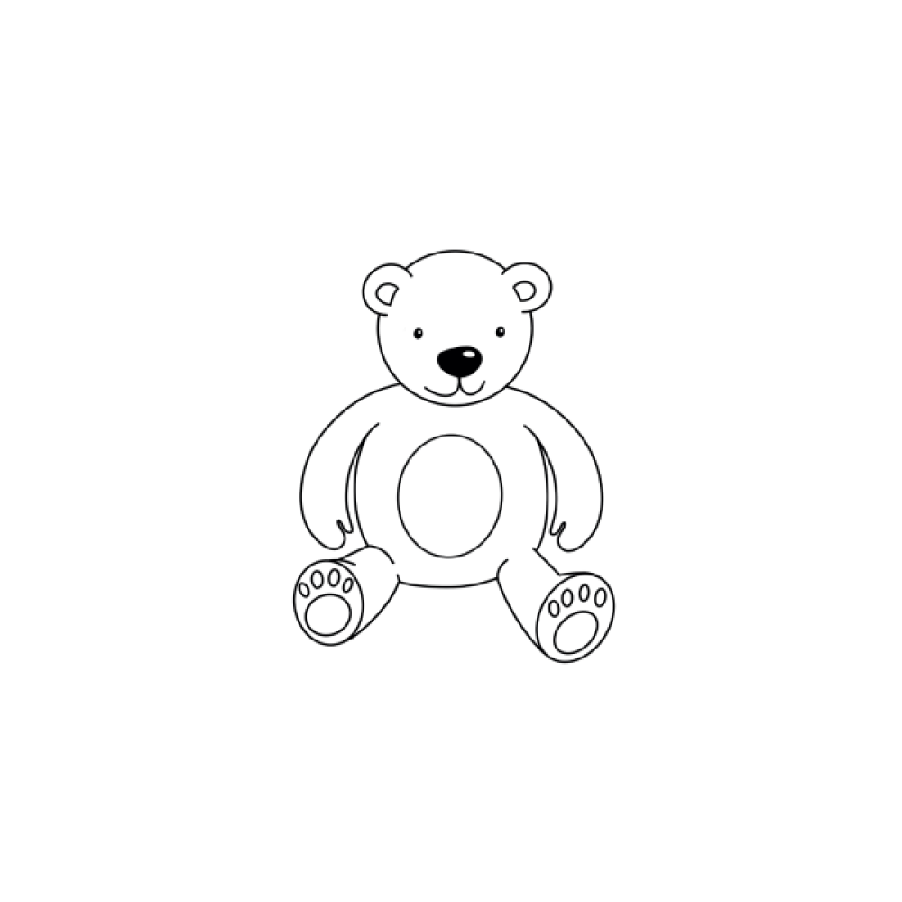 Ausmalbilder für Kinder – Teddybär