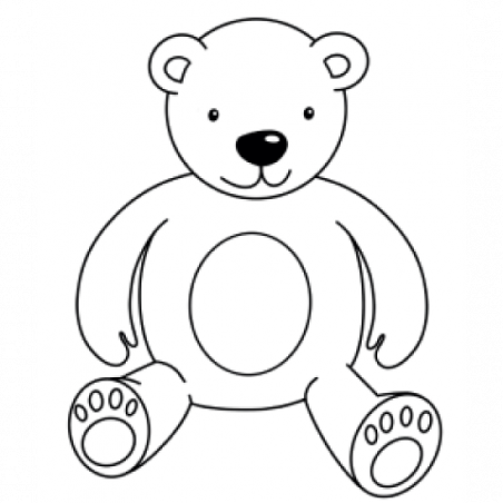 Ausmalbilder für Kinder – Teddybär